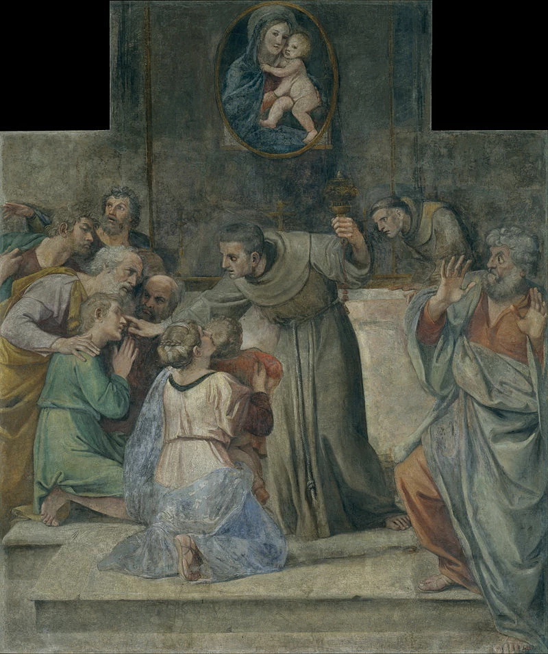 Guarigione dell'uomo nato cieco da San Didaco - Museu Nacional d'Art de Catalunya